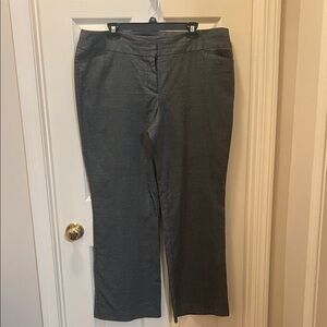 LOFT Black and White Patterned Pants